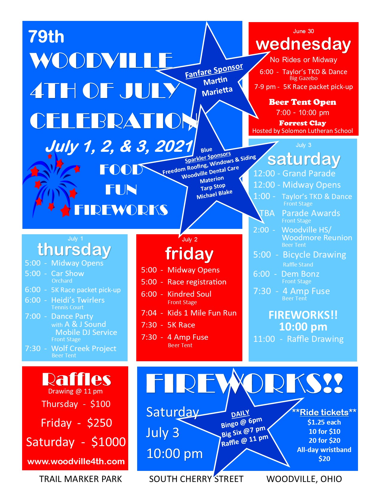 Woodville Ohio's 4th of July Celebration